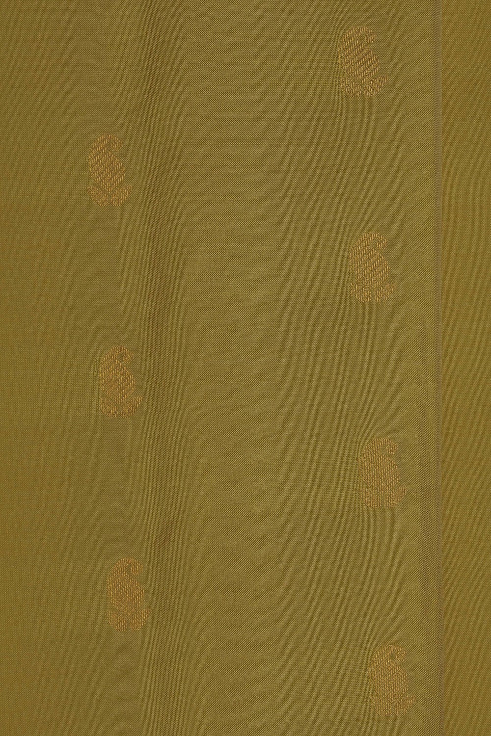 Image of Gadwal Silk Fenugreek Yellow Saree