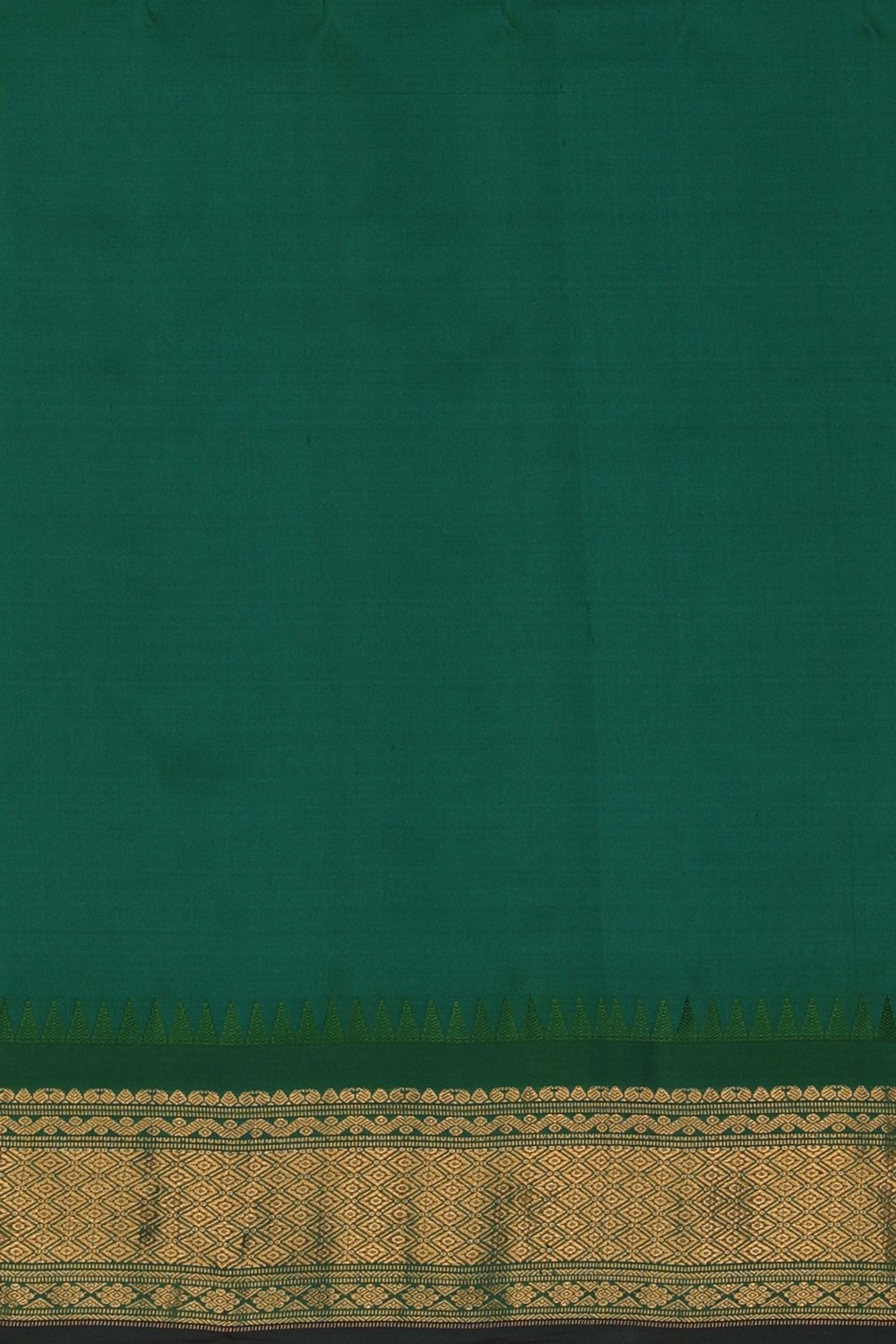 Image of Gadwal Silk Navy Blue Saree