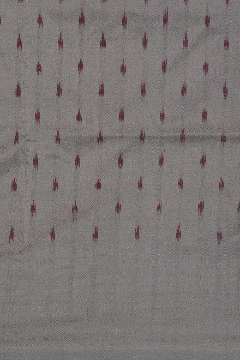 Image of Grey Pochampally Silk Saree