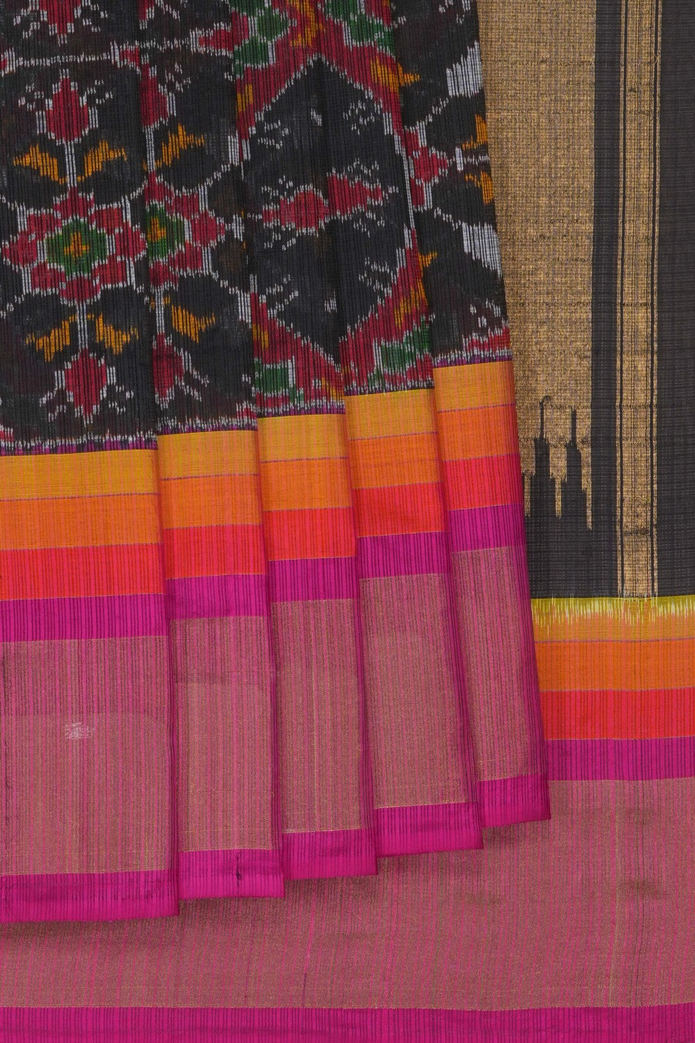 Image of Black Pochampally Kota Saree