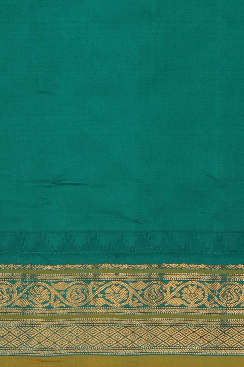Image of Gadwal Silk Mustard Saree