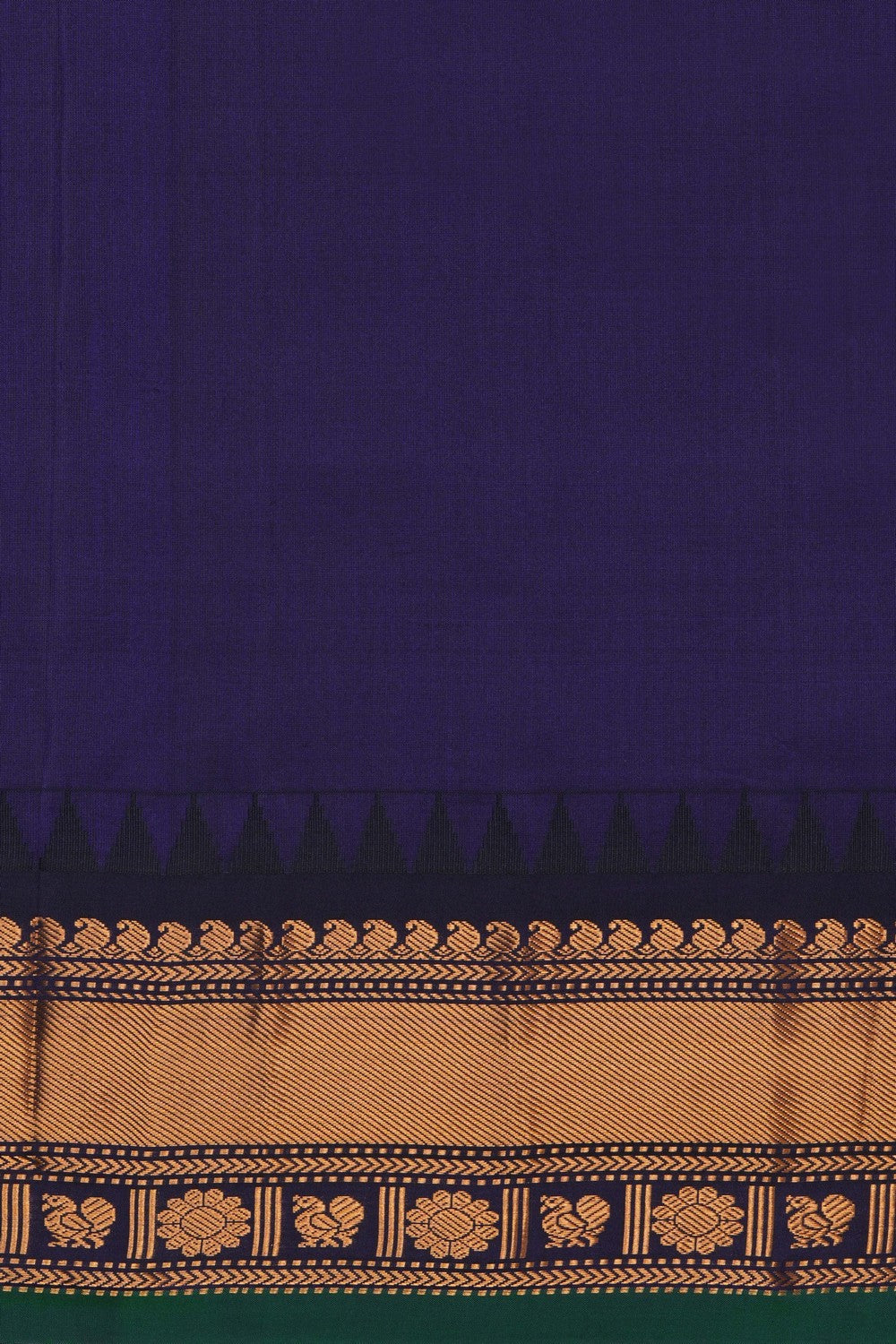 Image of Sea Green Gadwal Silk Saree