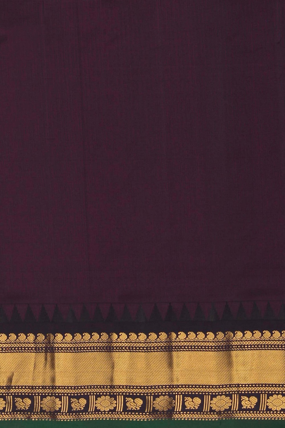Image of Mustard Gadwal Silk Saree