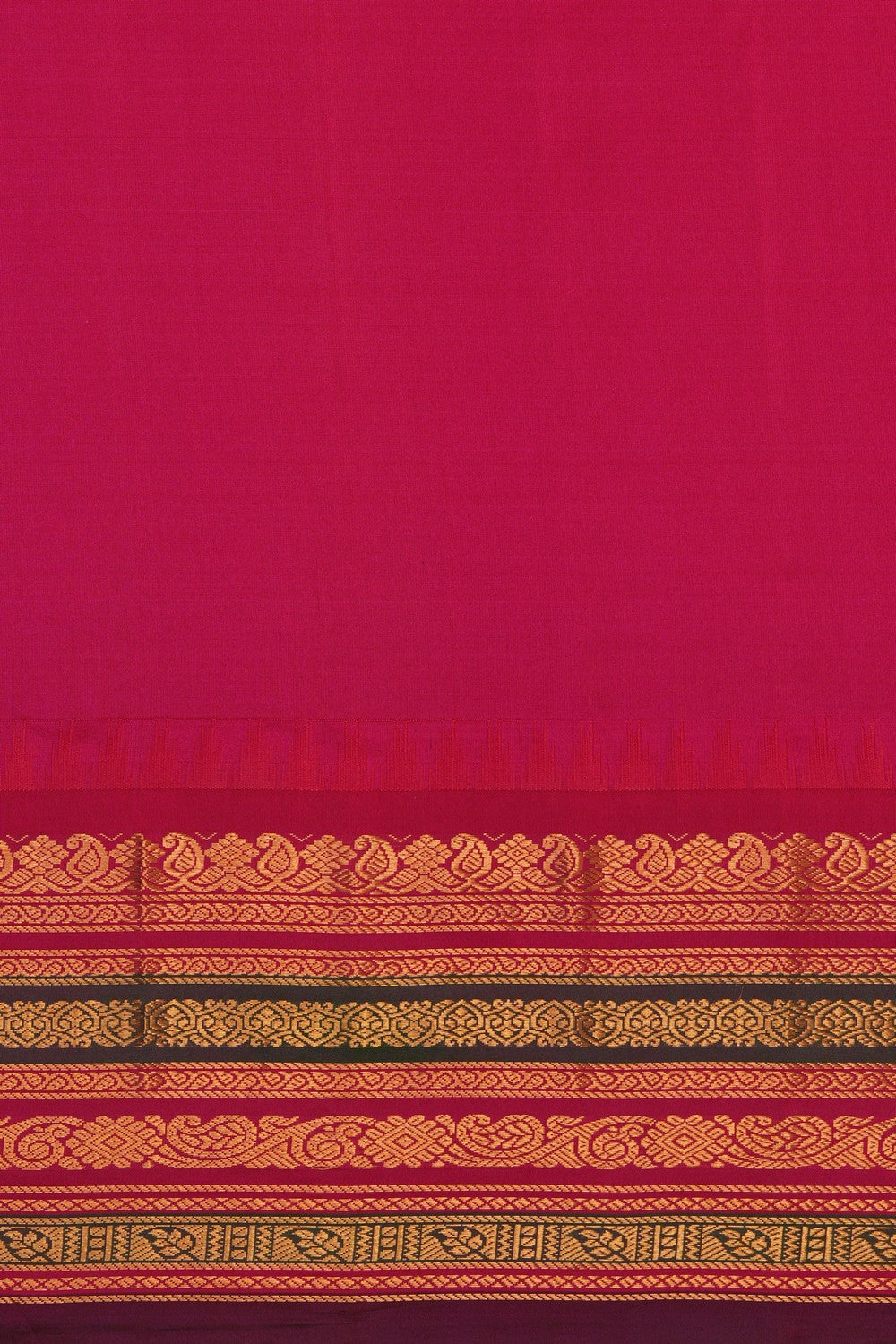 Image of Beige Gadwal Silk Saree