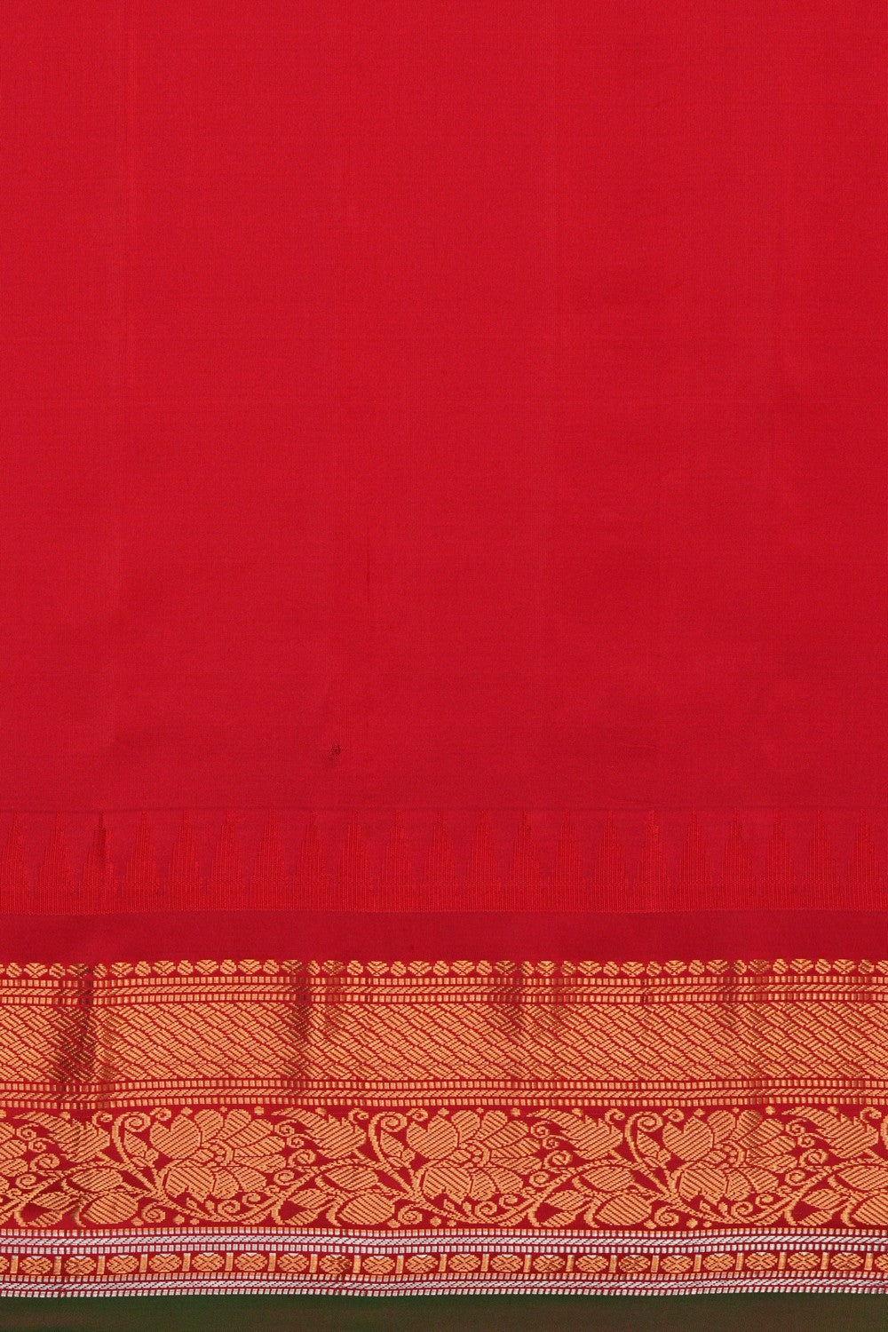 Image of Mustard Gadwal Silk Saree
