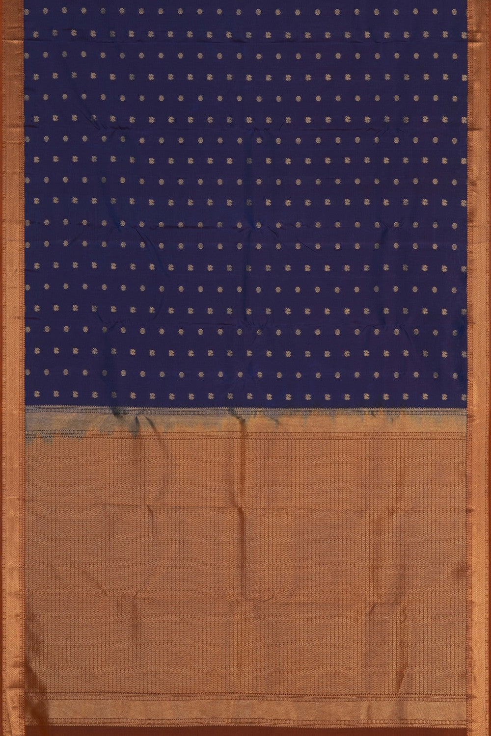 Image of Blueberry Blue South Silk Saree