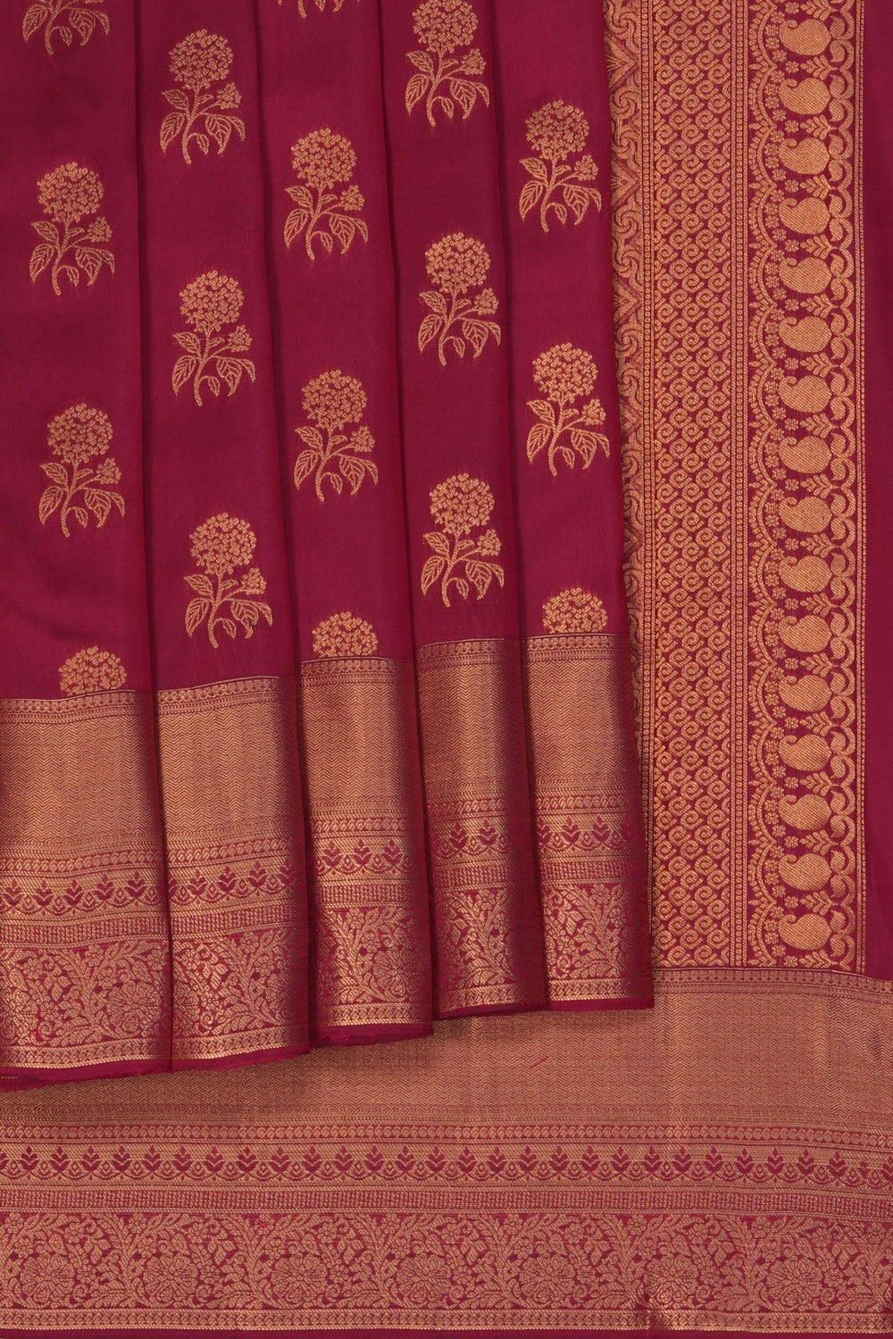 Image of Maroon South Silk Saree