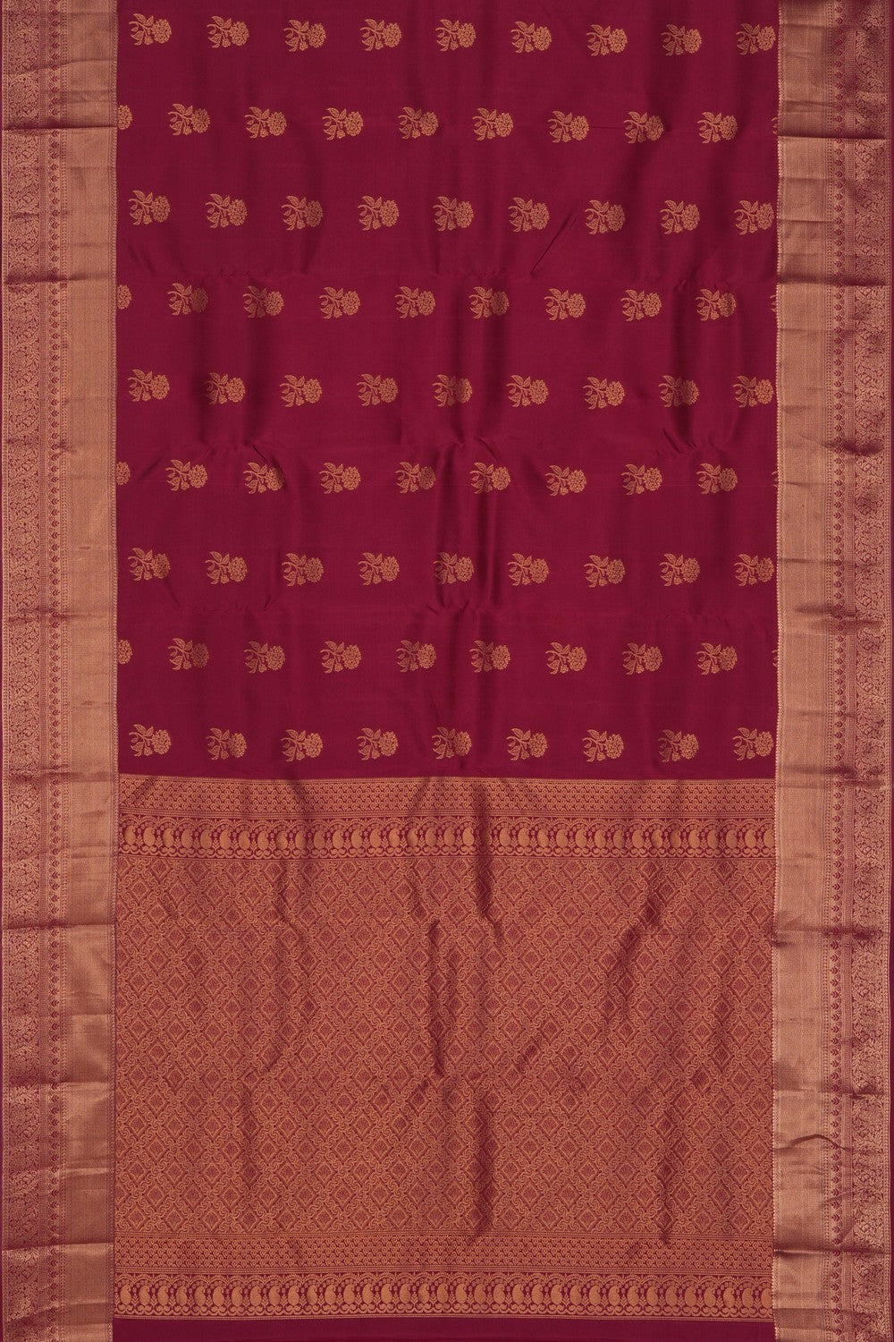 Image of Maroon South Silk Saree