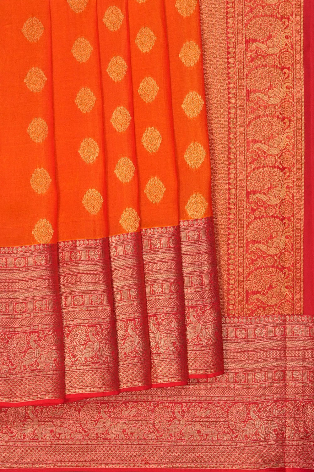 Image of Yellow South Silk Saree