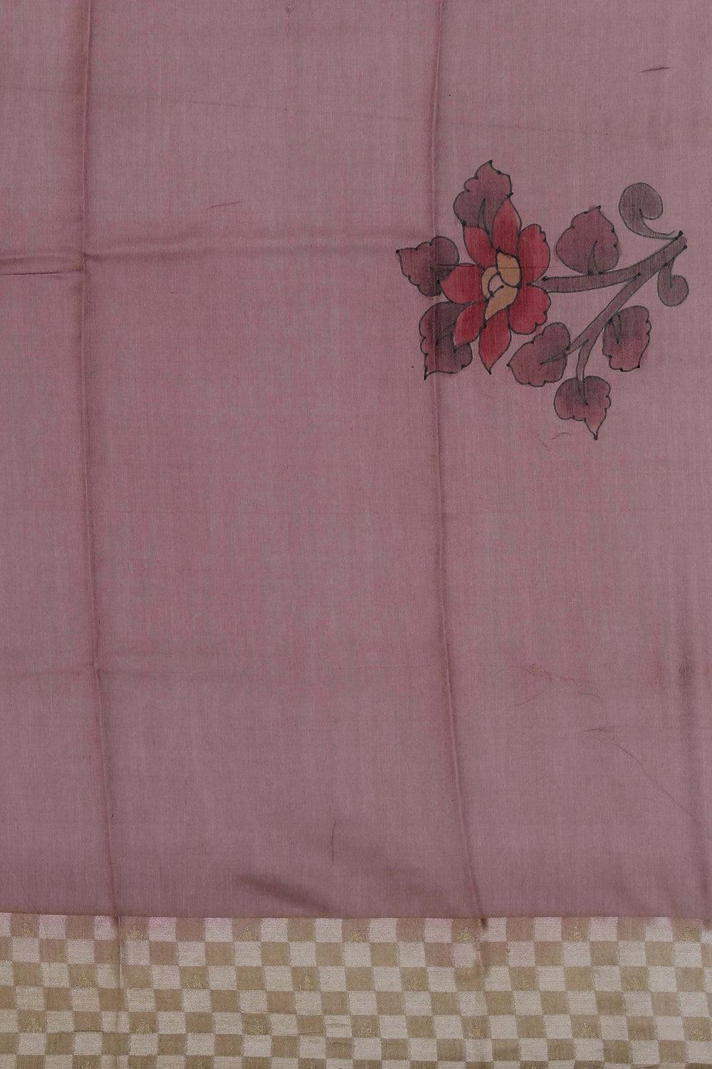 Image of A Beautiful Desi Tussar Printed Saree
