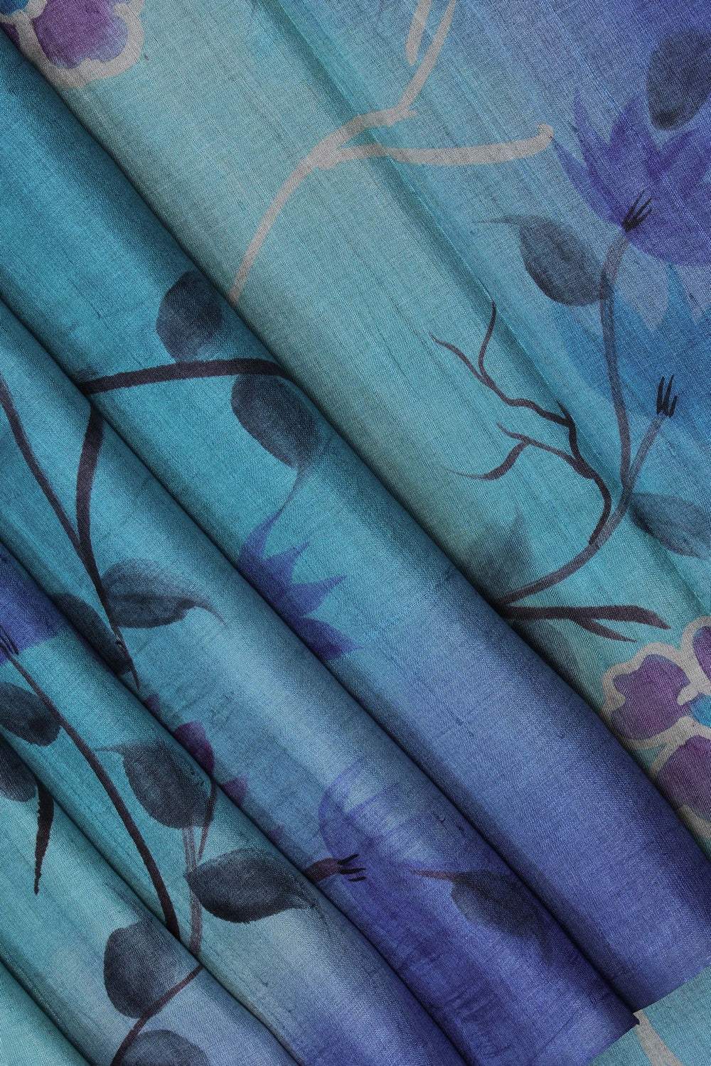 Image of A Beautiful Desi Tussar Printed Saree