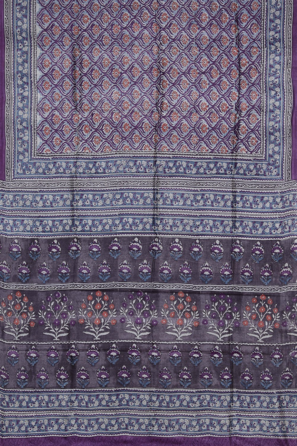Image of A Beautiful Desi Tussar Printed Saree