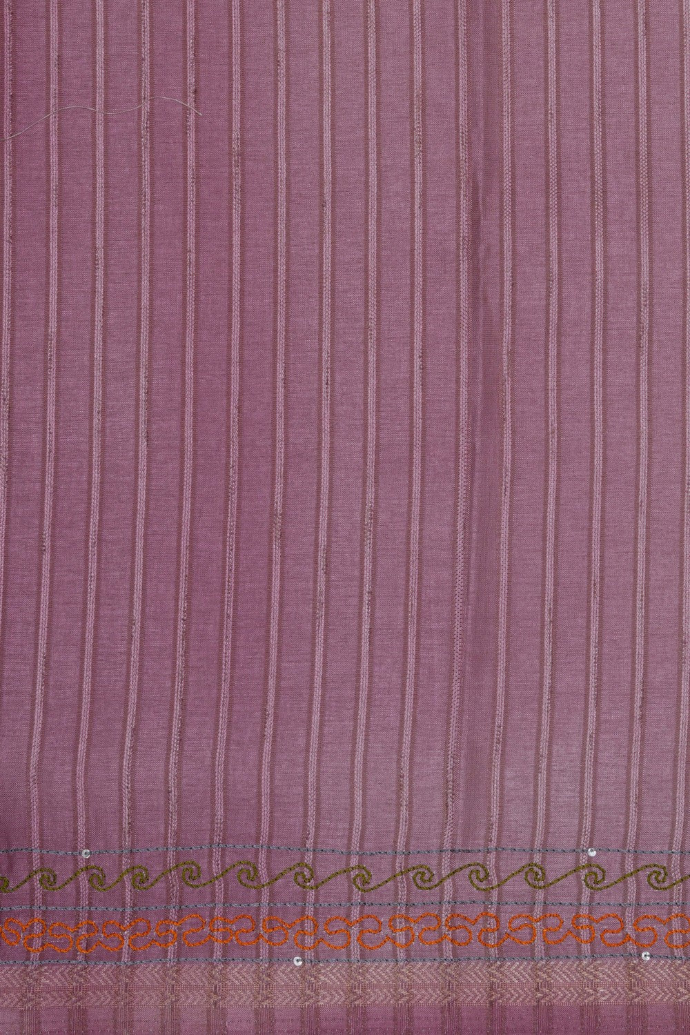 Image of Off-White Desi Tussar Silk Saree