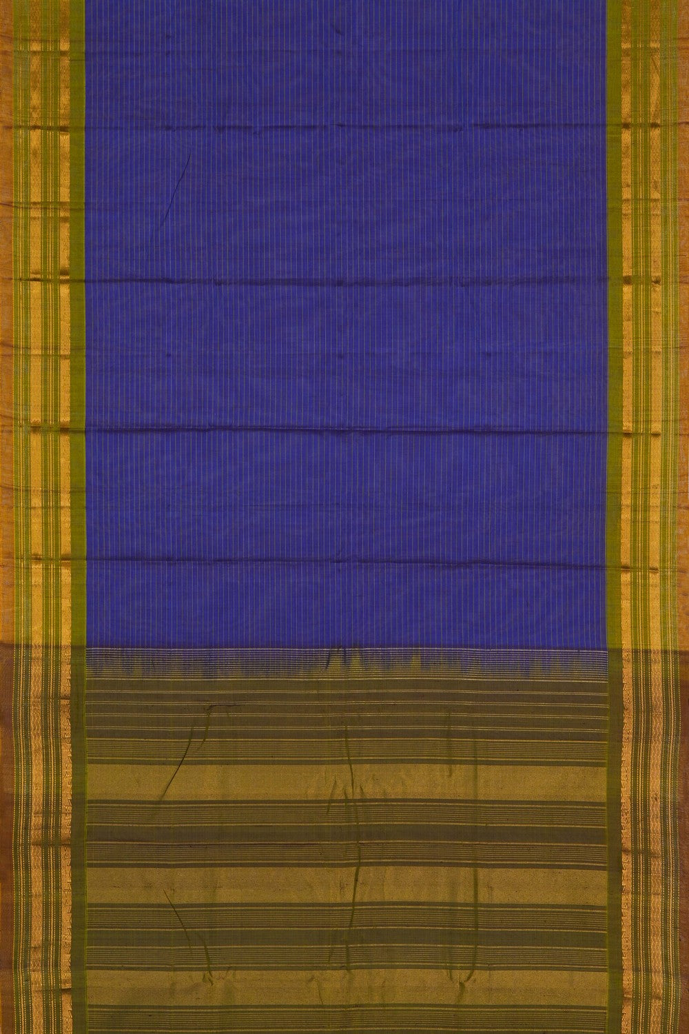 Image of Gadwal Cotton Purple Saree