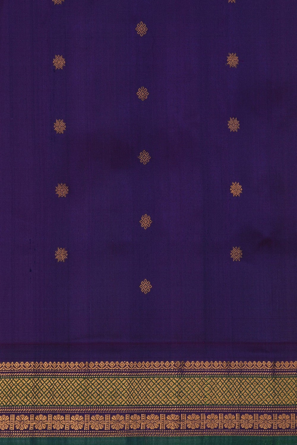 Image of Gadwal Silk Peach Saree