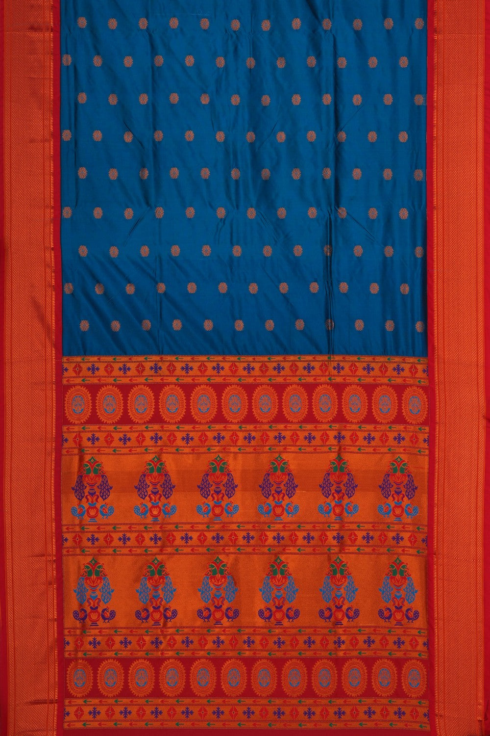 Image of Blue South Silk Saree