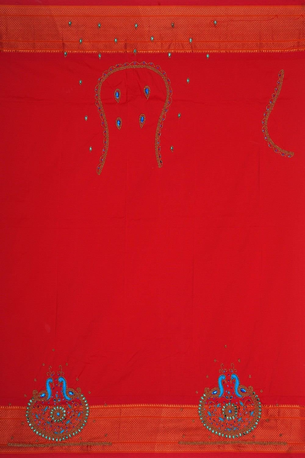 Image of Blue South Silk Saree