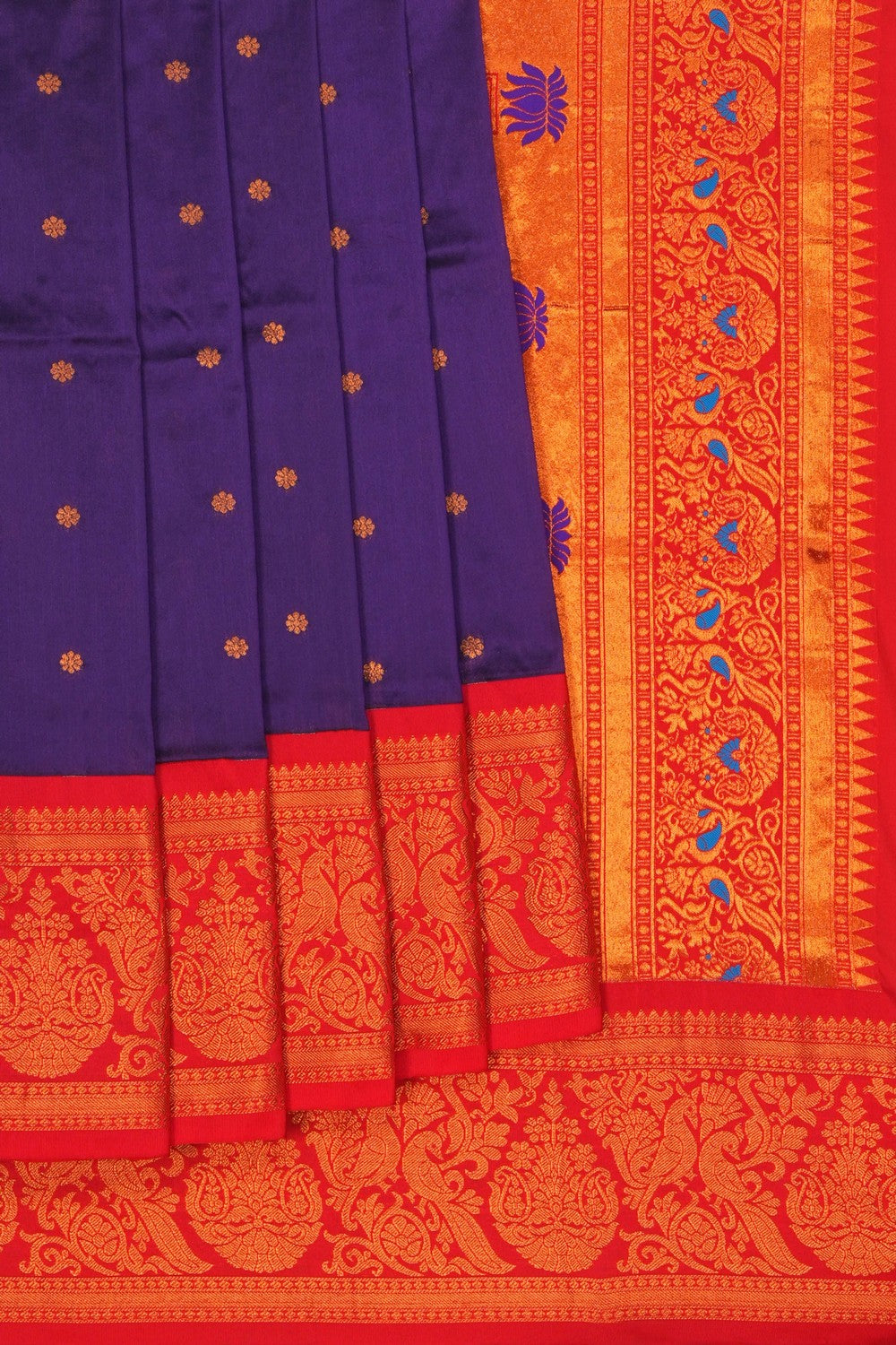 Image of Purple South Silk Saree