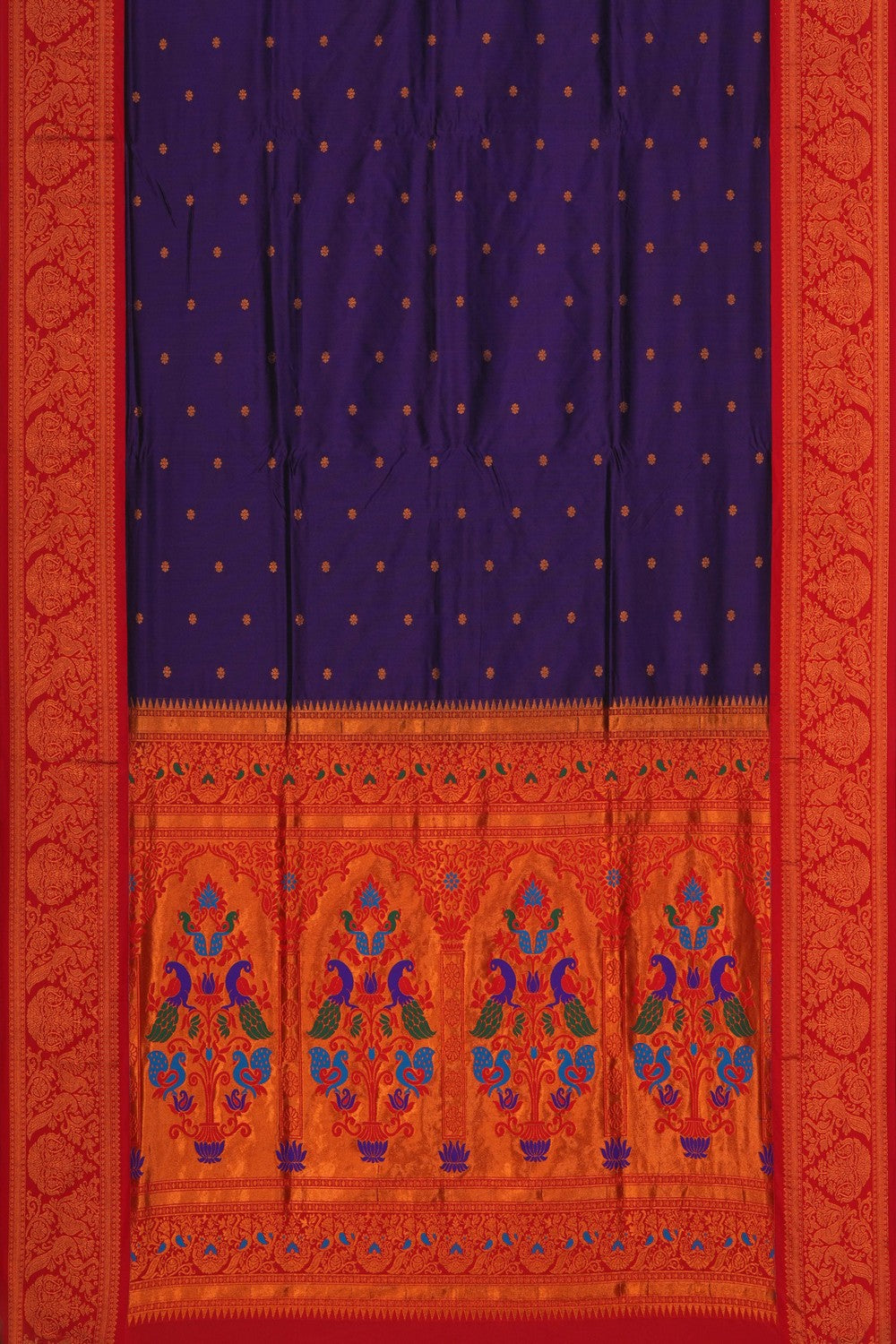 Image of Purple South Silk Saree