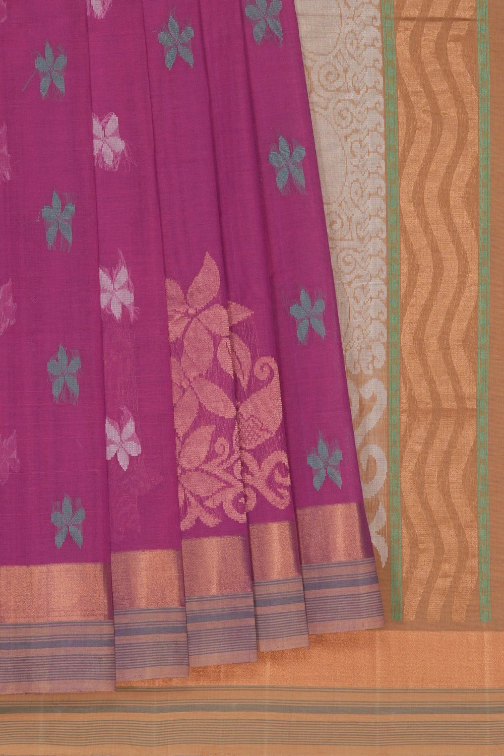 Image of Pink South Cotton Saree
