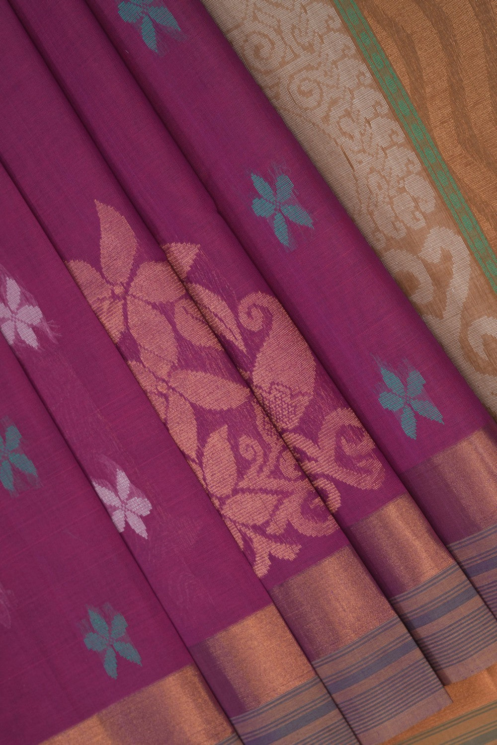 Image of Pink South Cotton Saree