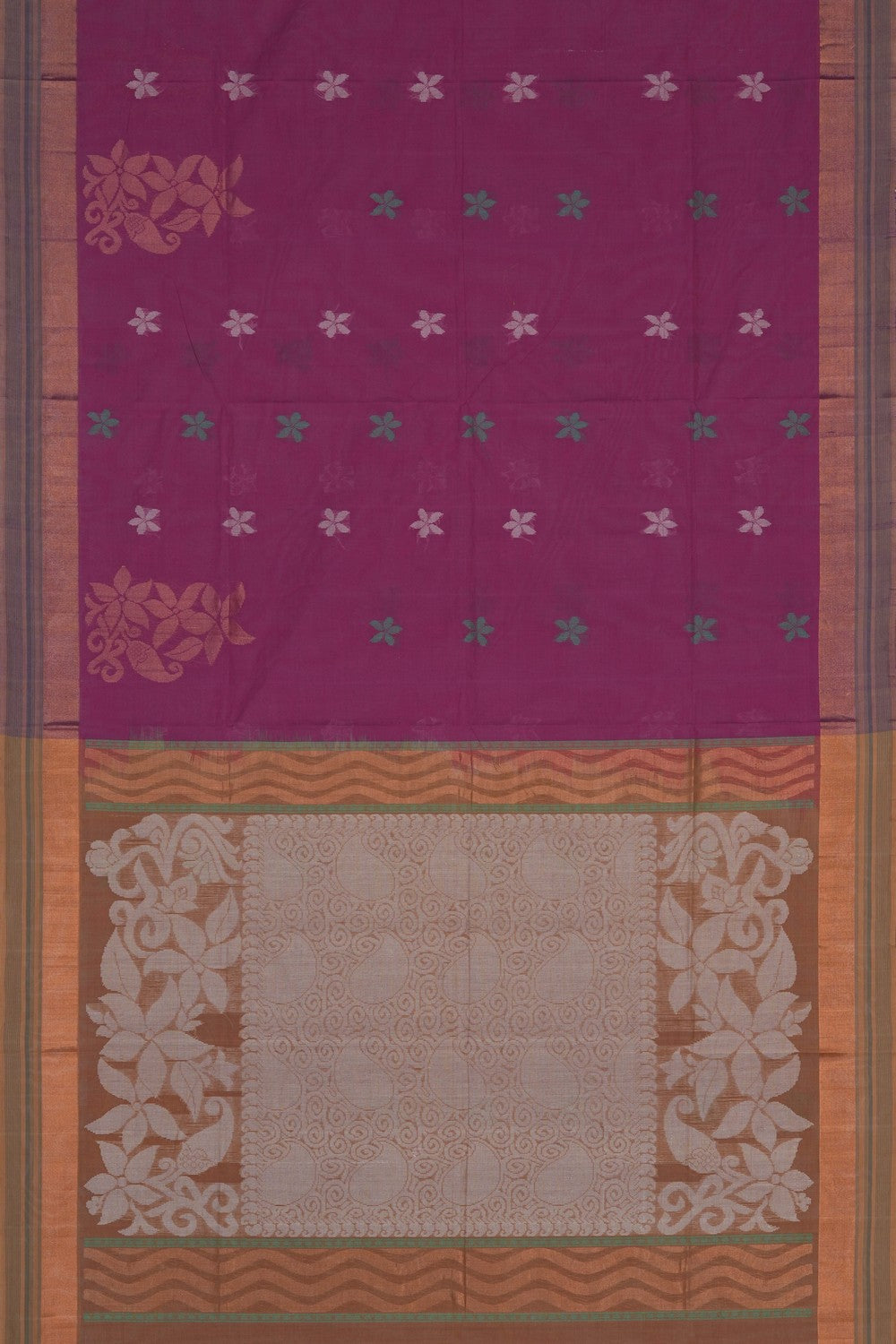 Image of Pink South Cotton Saree