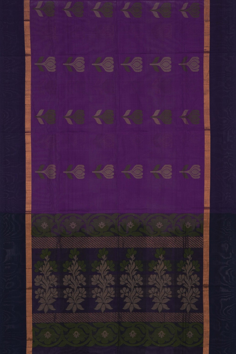 Image of Purple South Cotton Saree
