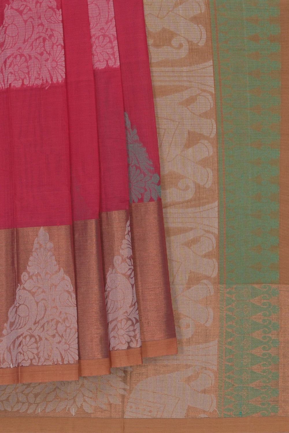 Image of Pink South Cotton Saree