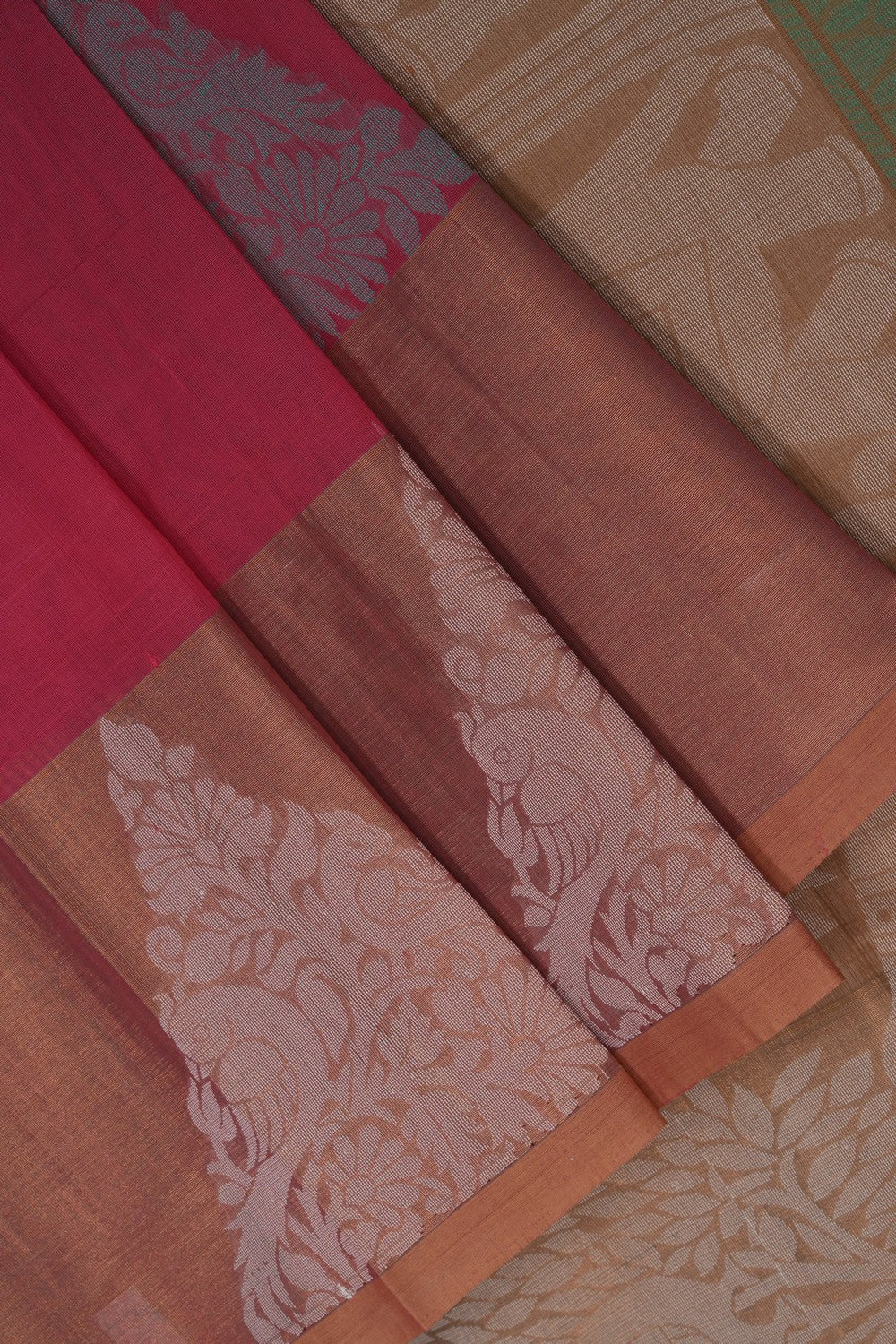 Image of Pink South Cotton Saree