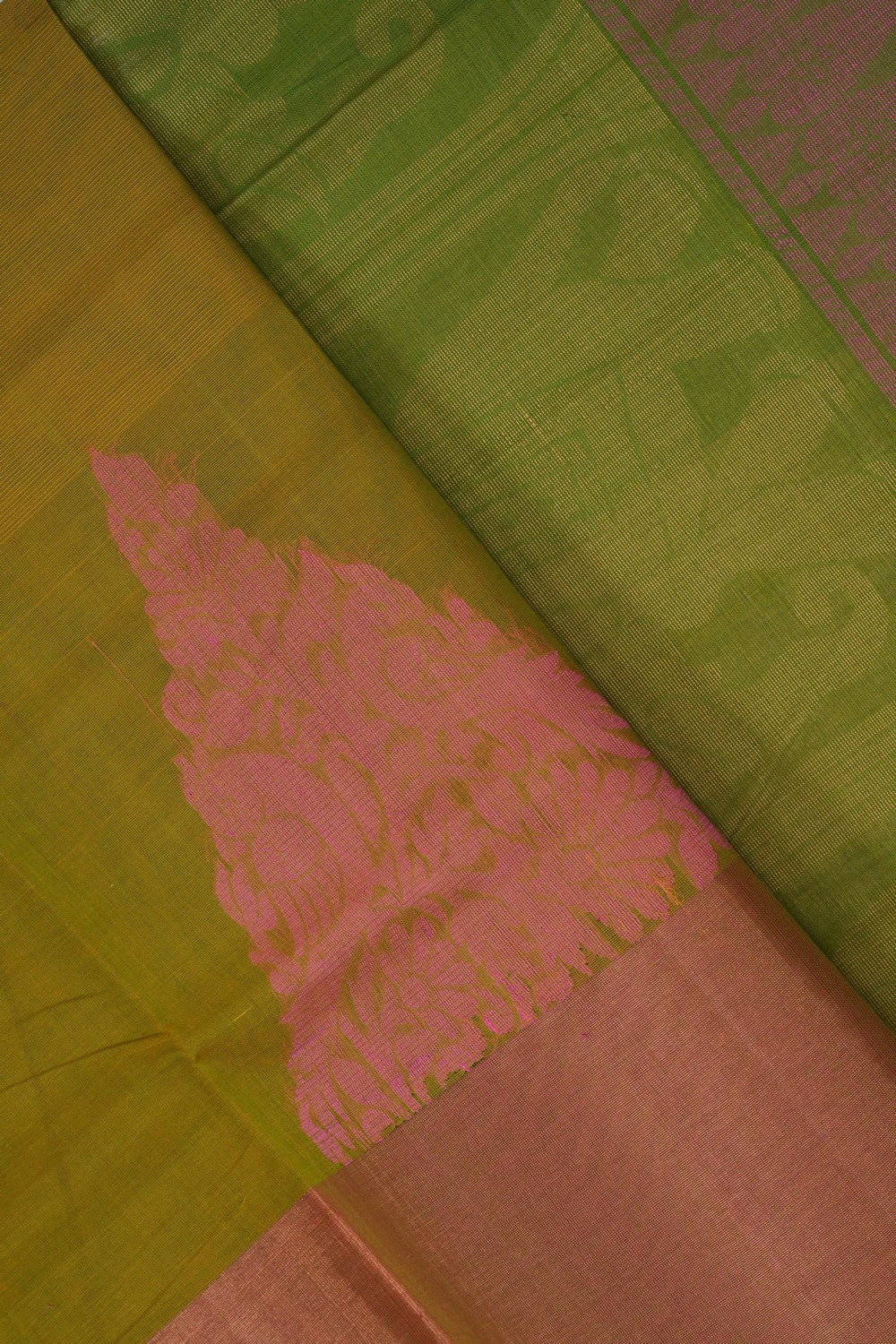 Image of Green South Cotton Saree