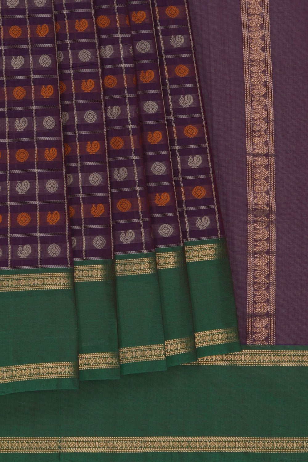 Image of Violet South Cotton Saree