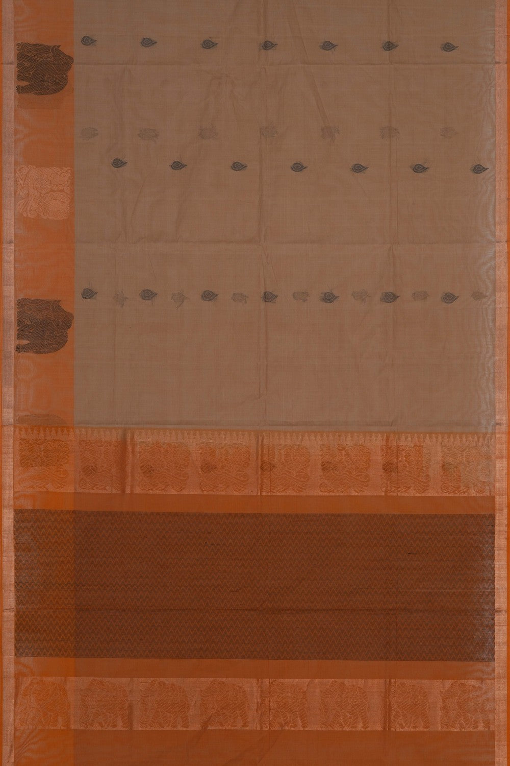 Image of Beige South Cotton Saree