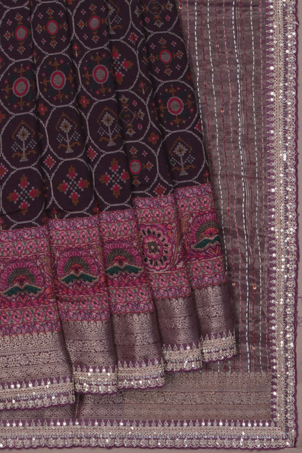 Image of Modern Aesthetic Silk Saree