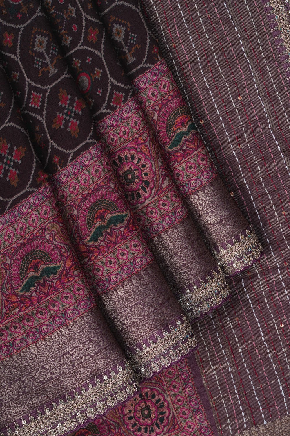 Image of Modern Aesthetic Silk Saree