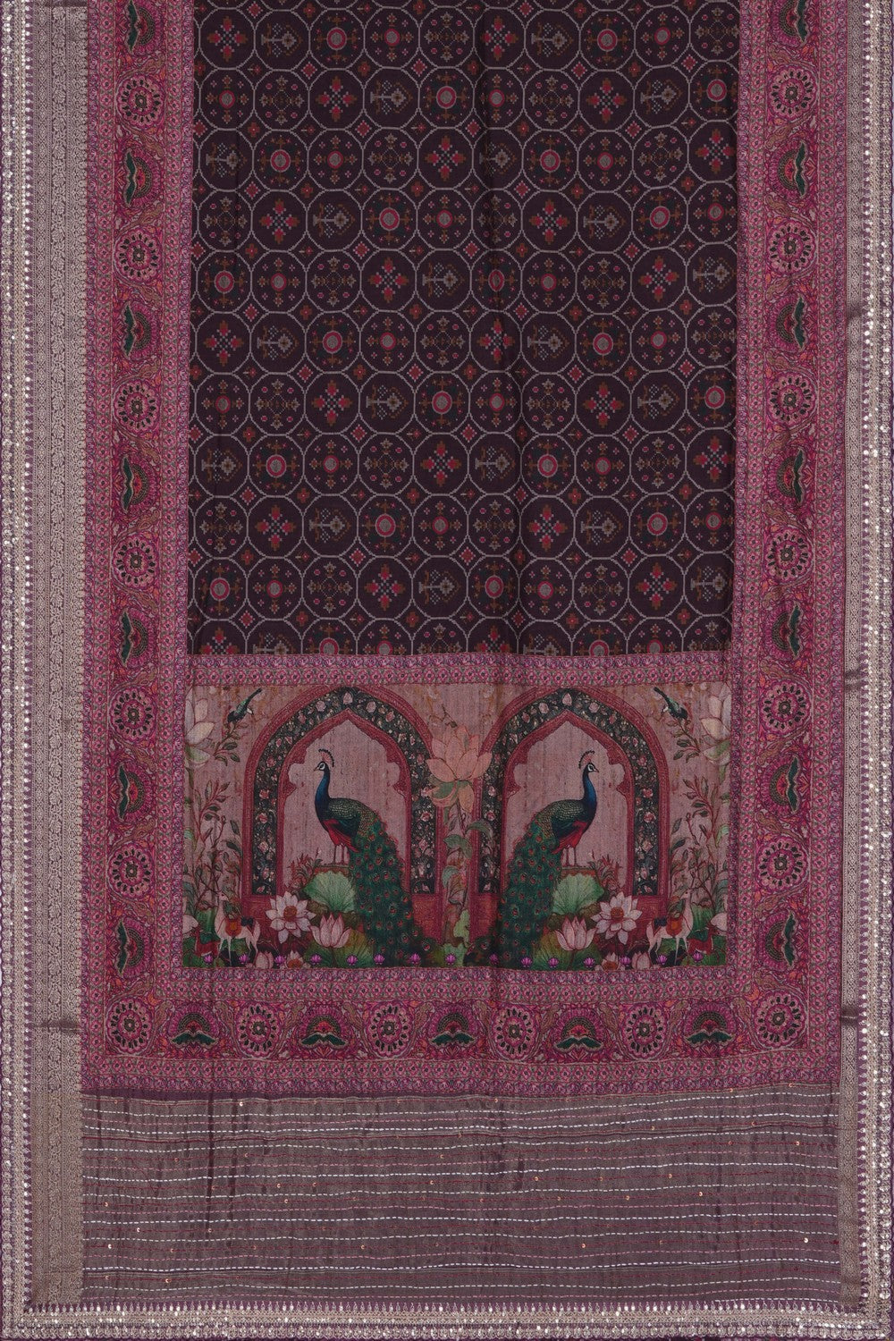Image of Modern Aesthetic Silk Saree