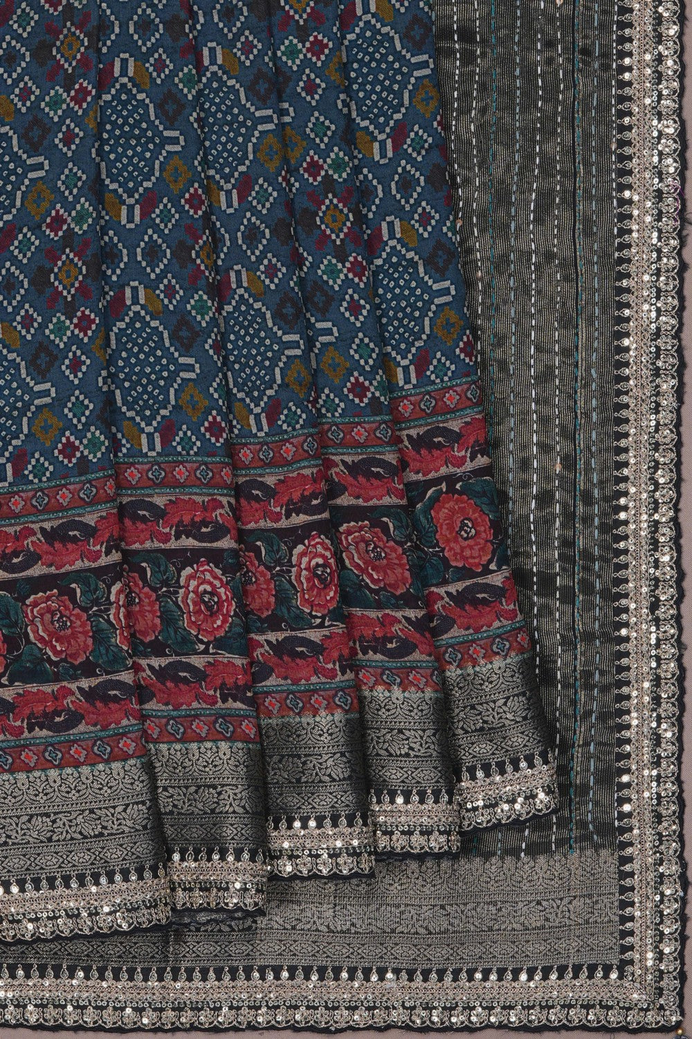 Image of Modern Aesthetic Silk Saree