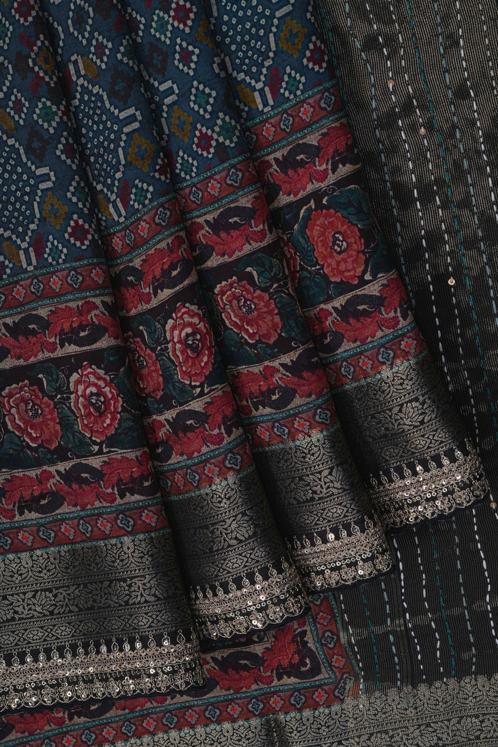 Image of Modern Aesthetic Silk Saree