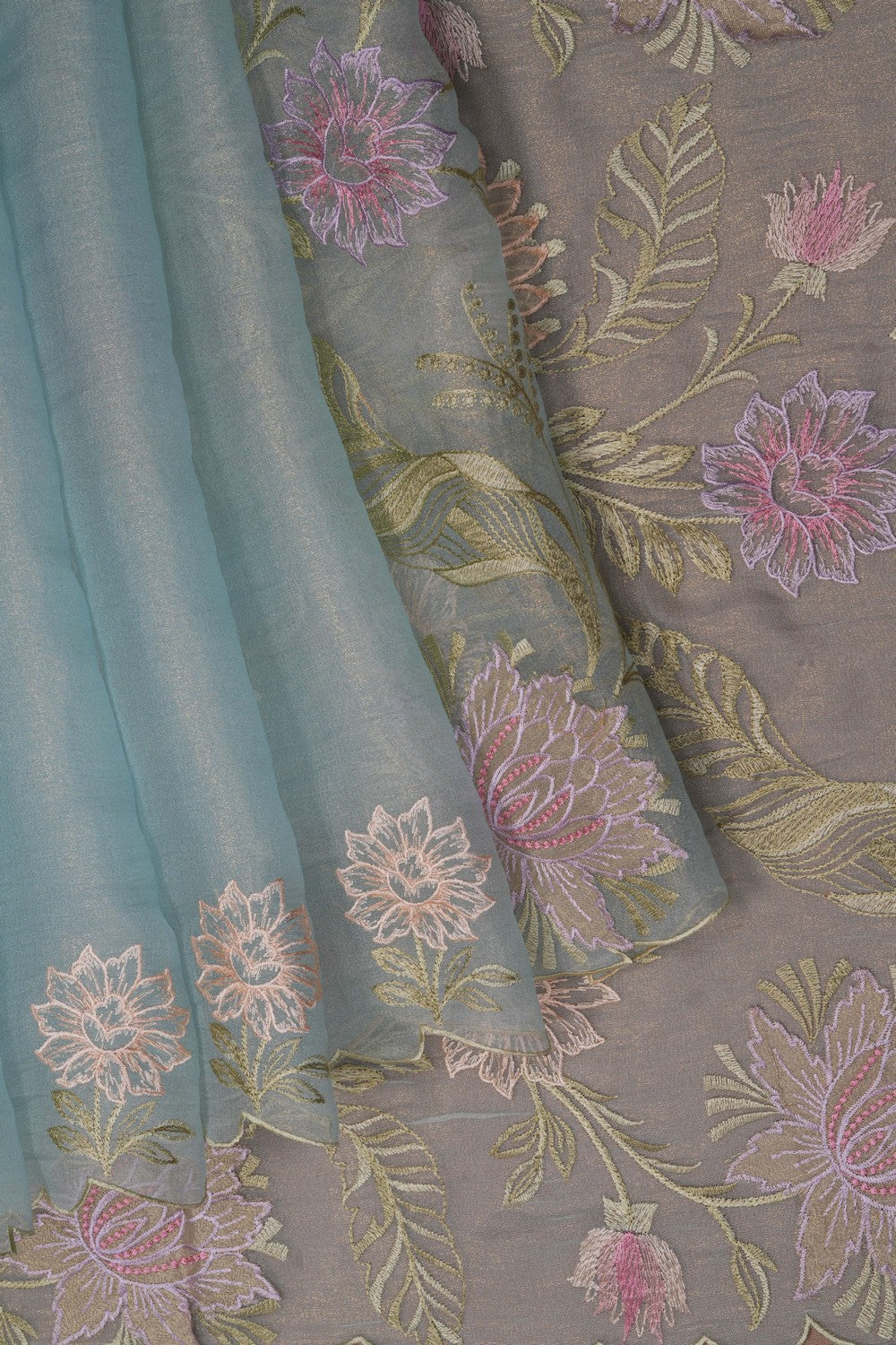 Image of Skillfully Embroidered Appliqué Onto The Drape