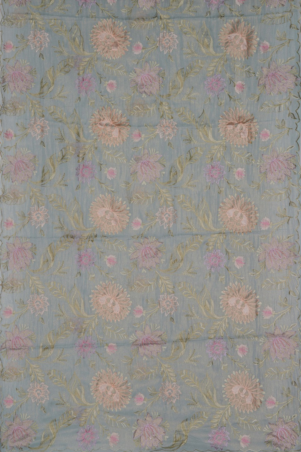 Image of Skillfully Embroidered Appliqué Onto The Drape