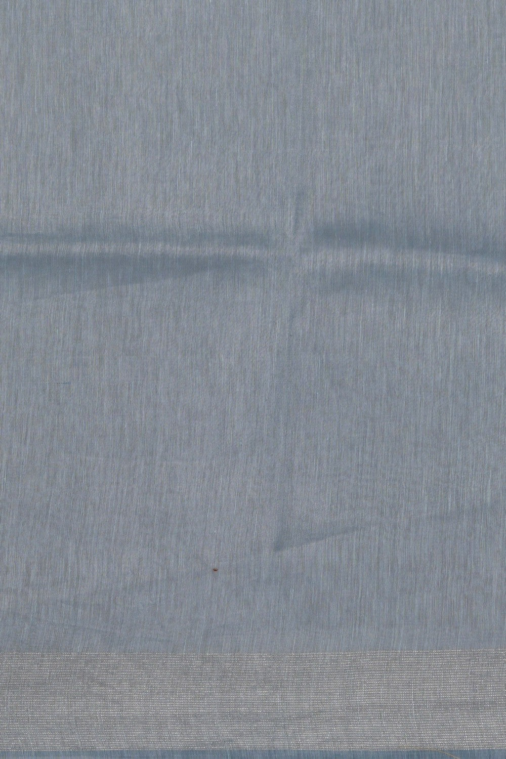Image of Grey Linen Embroidery Saree