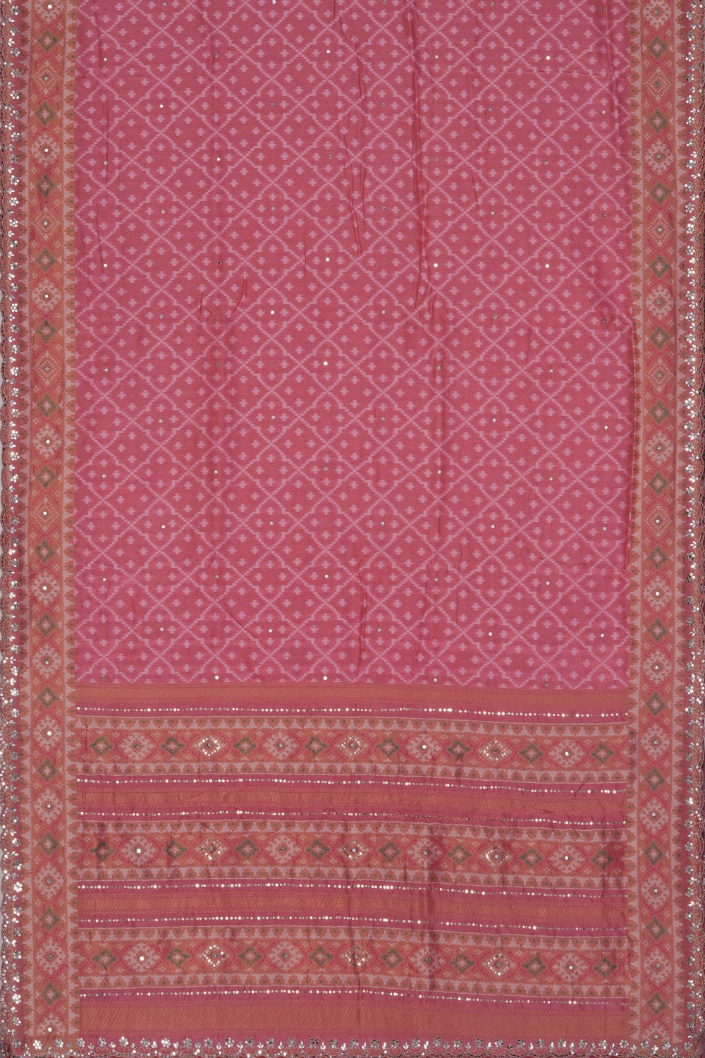 Image of A Pink Embroidered Saree