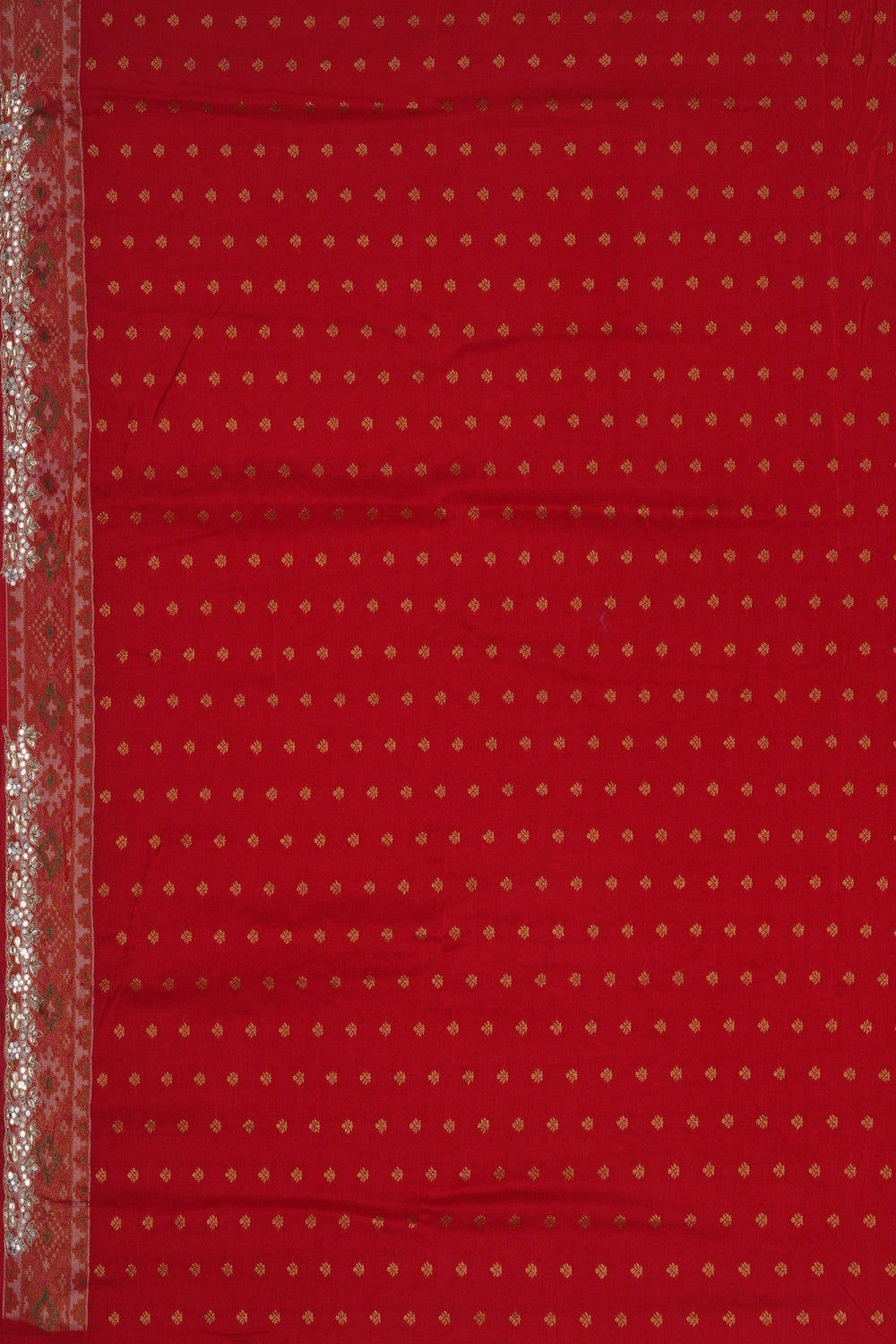 Image of A Red Embroidered Saree