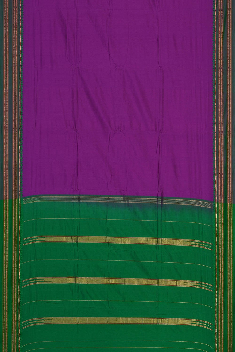 Image of Narayanpet Silk Purple Saree