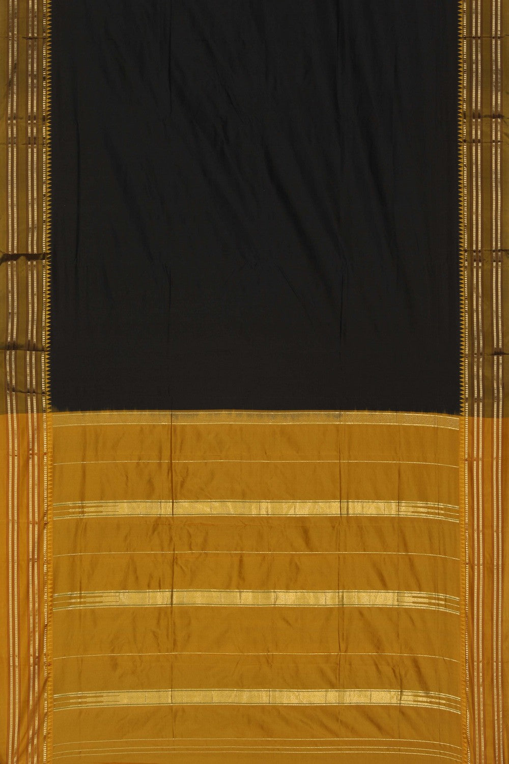 Image of Narayanpet Silk Black Saree