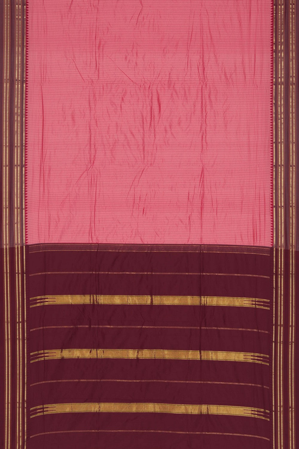 Image of Narayanpet Silk Pink Saree