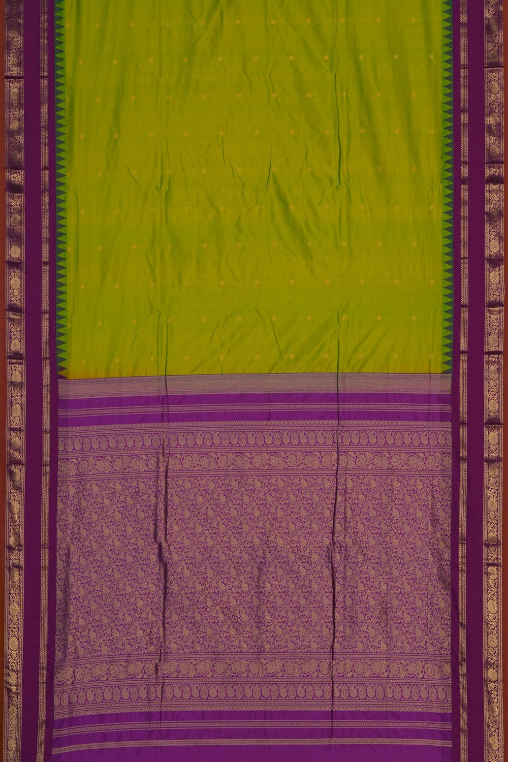 Image of Narayanpet Silk Green Saree