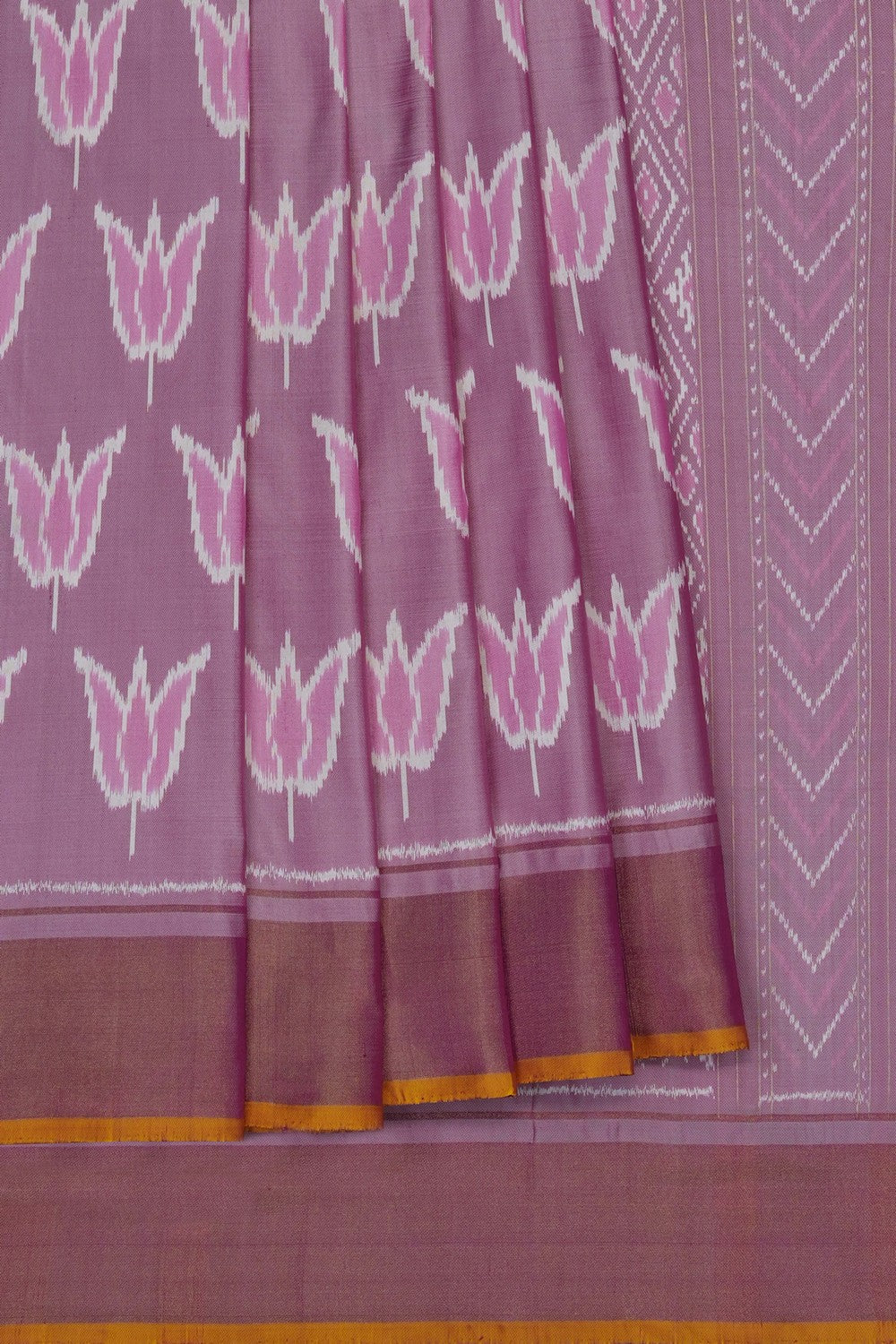 Image of Mauve Pochampally Silk Saree