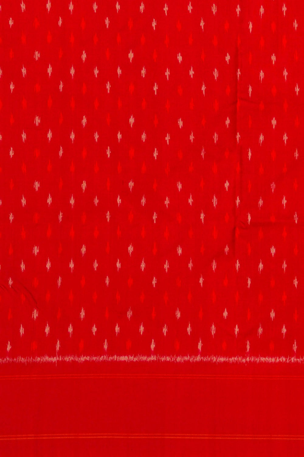 Image of Pochampally Ikat Silk Red Saree