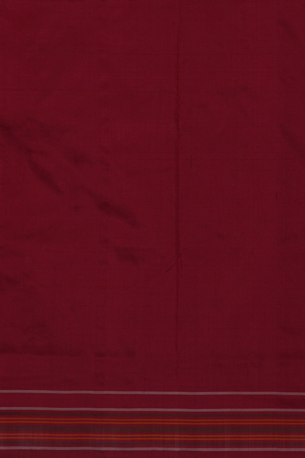 Image of Pochampally Ikat Silk Maroon Saree