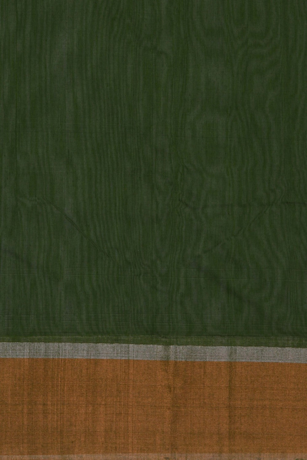 Image of Chanderi Silk Cotton Green Saree